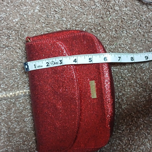 Jimmy choo perfumes  red sparkling mini crossbody bag
